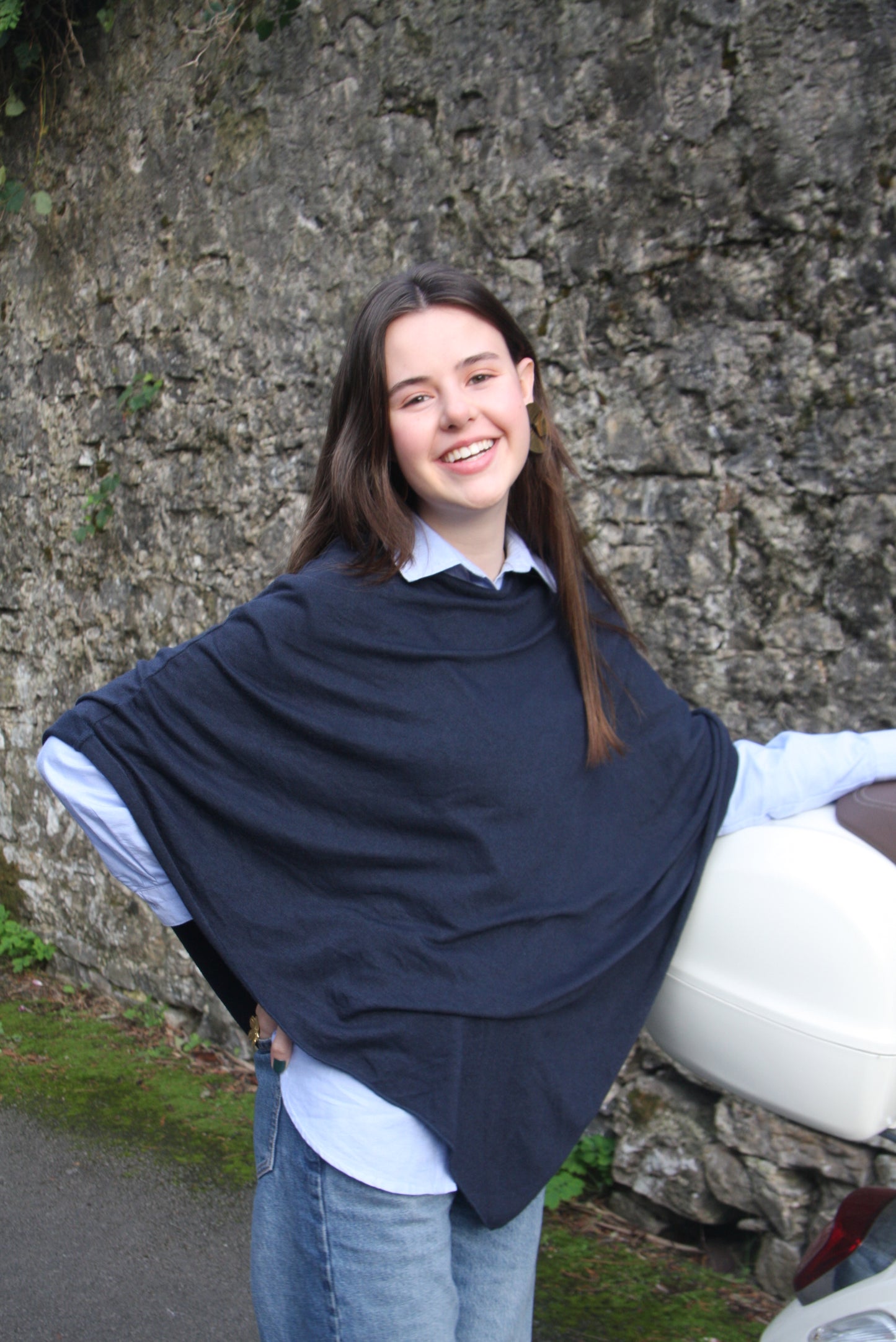 Poncho Azul Marino