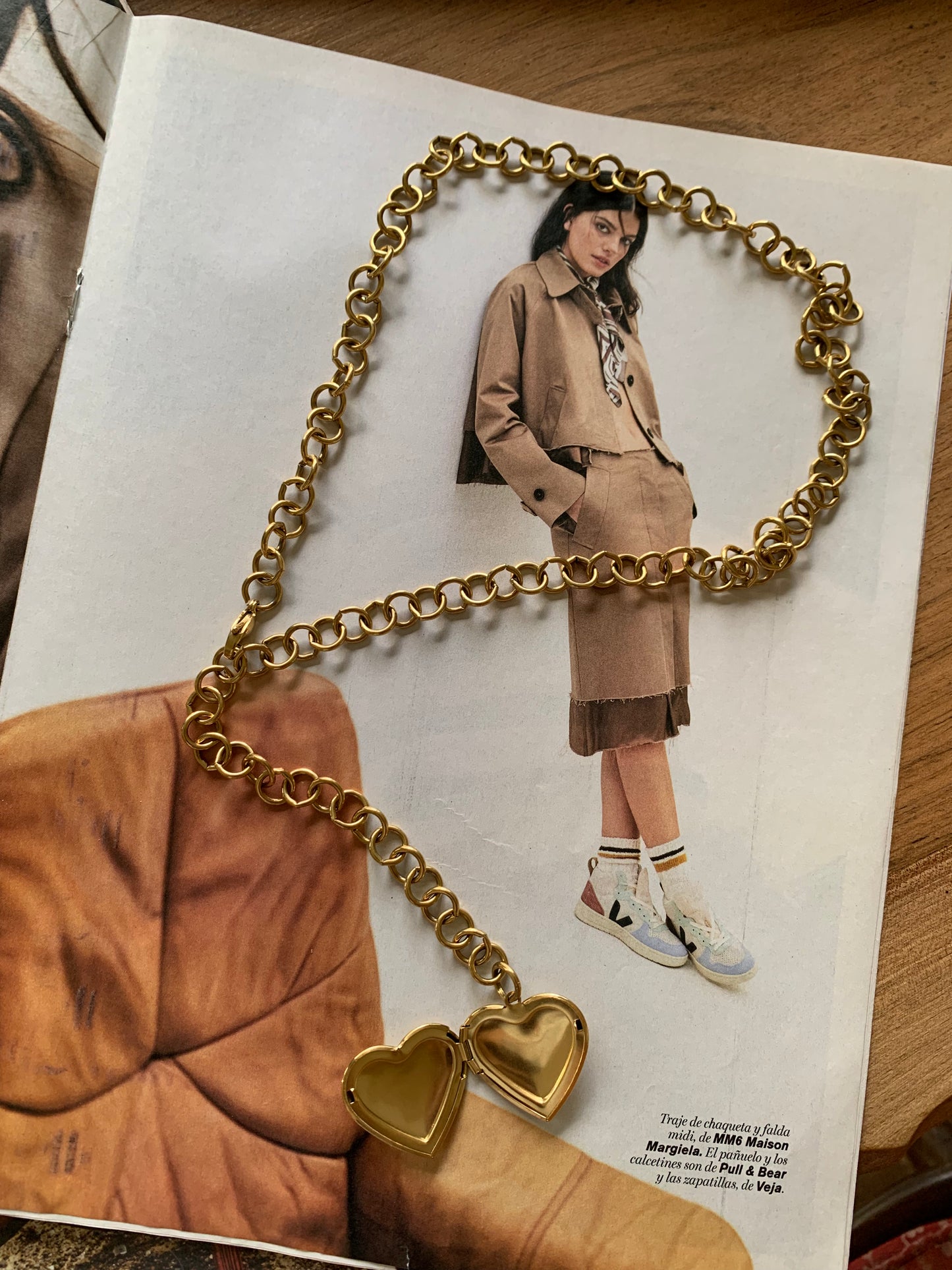 Collar Long Secret Heart