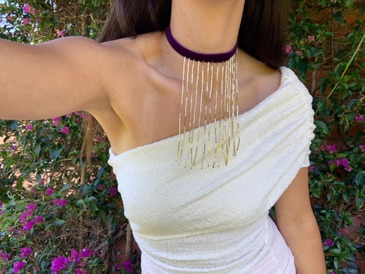 Choker Feste Morado