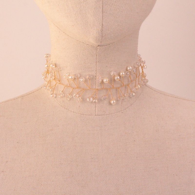 Choker Mini Elegance Blanco